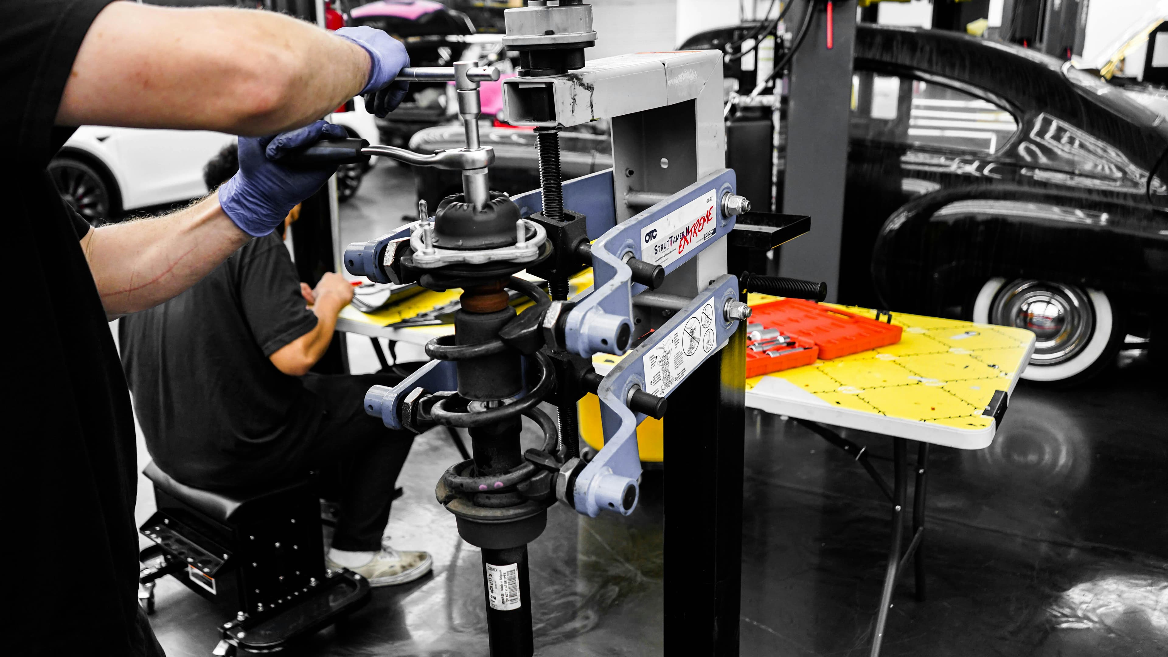 Comfortable customer waiting area